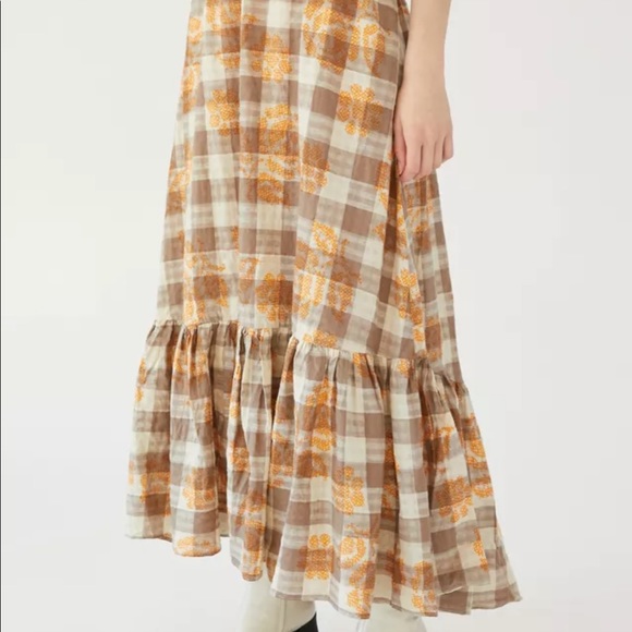 URBAN OUTFITTERS | Million Miles Plaid Midi Skirt - Picture 2 of 6